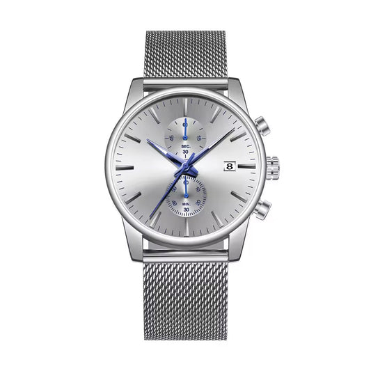 Yellow Gold Diamond Bezel Silver Dial